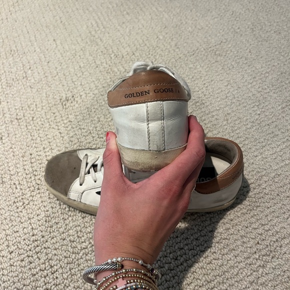 Golden Goose White and Black Sneakers - Picture 3 of 5